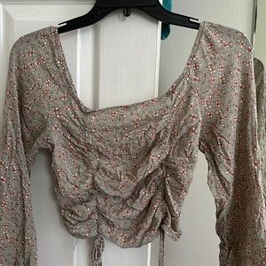 Cropped top floral print